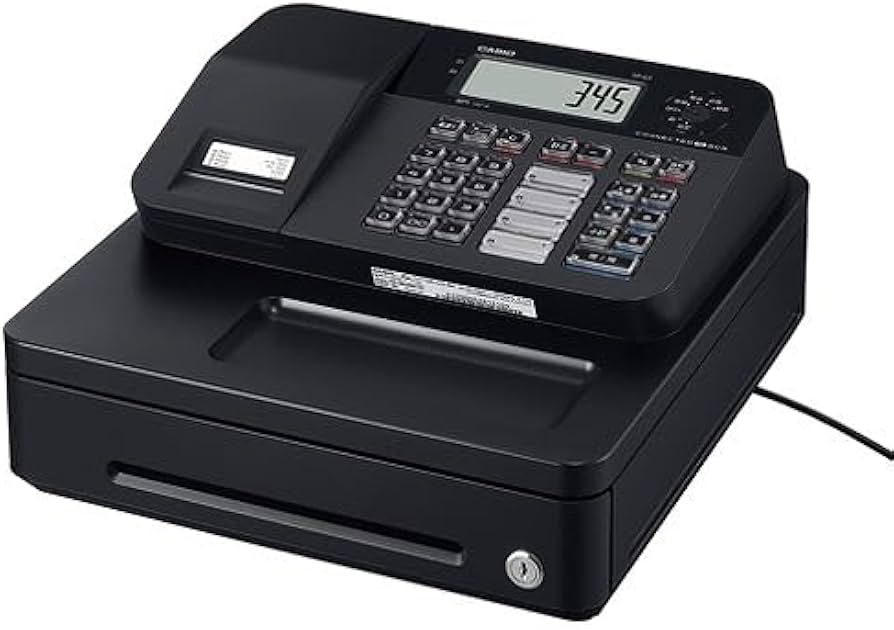 人気の黒1/25設定無料TE-2500物販向15部門カシオインボイスレジスター Amazon | カシオ レジスター 15部門 ネットレジ 小型ドロア 分離